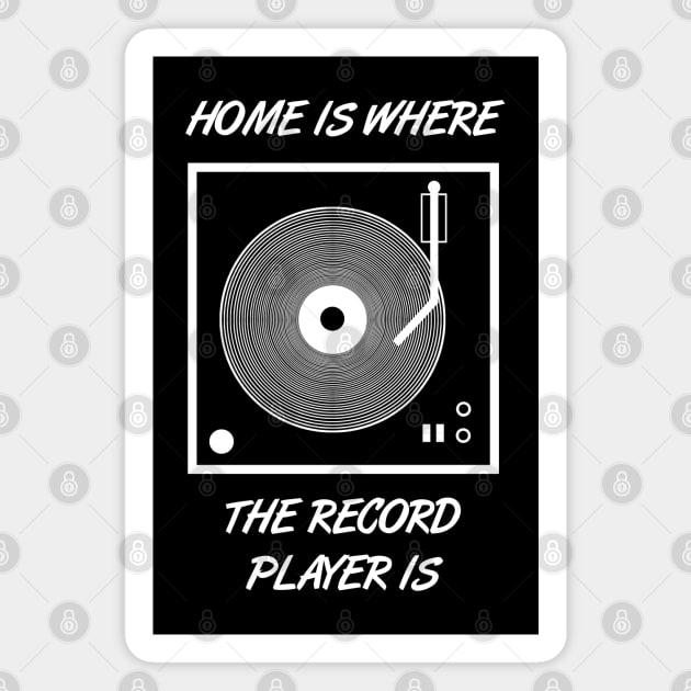 Home is where the record player is Magnet by gegogneto